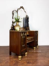 Custom Order Option. 1930s Antique Vanity. Jacobean Vanity ...