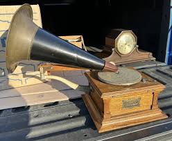 Antique VICTOR Type E Horn Disk PHONOGRAPH ...