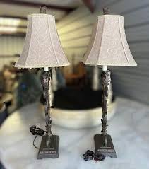Pair of 2 Rod Iron Decorative Table Lamps | eBay
