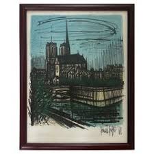 Bernard Buffet - Notre Dame, Framed Modern Lithograph by ...