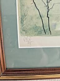 Bernard Gantner Signed Lithograph: French Winter Landscape ...