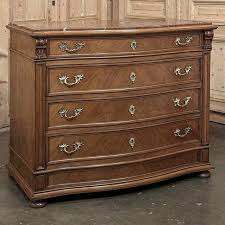 Antique English Neoclassical Marble Top Walnut Chest of Drawers | Chairish