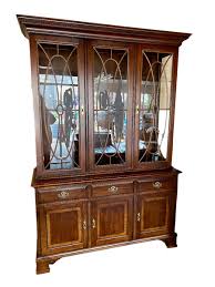 Pennsylvania House Glass Front China Cabinet Breakfront ...