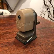 Vintage 1940's Art Deco Berol APSCO Steel & Plastic Vacuum Mount Hand Crank Pencil Sharpener - Works - Antique Desk Office School Supplies - Etsy UK