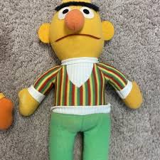 Vintage Knickerbocker Bert and Ernie Sesame Street Stuffed Dolls- Awesome! | eBay
