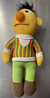 Vintage Hasbro Softies Sesame Street BURT 12" Plush Stuffed Toy Used Condition | eBay Australia