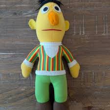 Vintage 1980's Hasbro Softies Sesame Street Bert Plush 12 Inches - Etsy