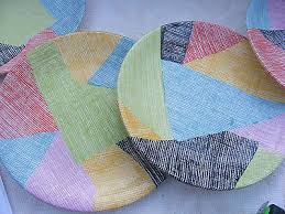 6 Empire Barbizon design tea plates 1959 vintage retro style | #484773050