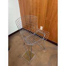 1950s Mid Century Harry Bertoia Chrome Chair for Knoll | Chairish