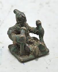 Antique Brass Tribal God Figurine Original Old Hand Crafted ...