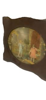 Antique 1800's Large Ornate Victorian Art Deco Wood Frame w ...