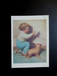 Oh-Oh! A Bunny" by Bessie Pease Gutmann Vtg Unused Xmas ...