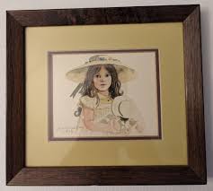 Original Hand Painted signed Jan Hagara Vintage Framed Watercolor Painting 1976 | eBay Australia