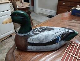 Vintage Mallard Wood Carved Duck 12 Inches | eBay