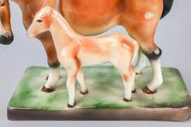 Sold at Auction: 2 Vintage Goldcrest Ceramics Porcelain Horses