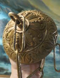 5" Vintage Brass Bronze Ceiling Canopy Lamp Chandelier Part ...