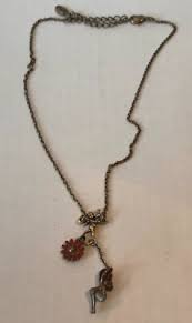 PILGRIM GOLD PLATED CHAIN NECKLACE FLOWER ANGEL PENDANT | eBay