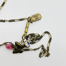 Vintage Pididdly Links Butterfly Charm Jewelry Set Necklace Pierced Earrings | eBay