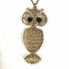 Gold Owl Necklace – Found Furnishings
