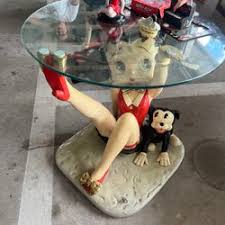 Betty Boop Glass Table for Sale in Okeechobee, FL - OfferUp
