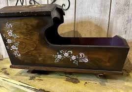 Vintage Pennsylvania Dutch Handmade Hand-painted Cradle ...