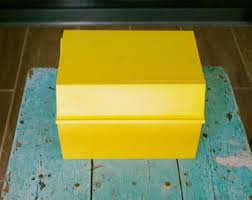 Vintage Betty Crocker Recipe Card Library: 1970s Yellow Recipe Box - Etsy