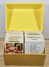 Vintage 1971 Betty Crocker Recipe Card Library With Yellow ...