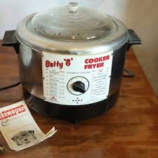 Vintage Betty "g" Cooker Fryer With Glass Lid & Basket Model ...