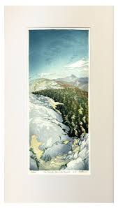 Mt. Washington from Little Haystack” Woodblock Print ...