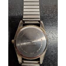 Vintage Stainless Stel Quartz watch With Stretch Band ...