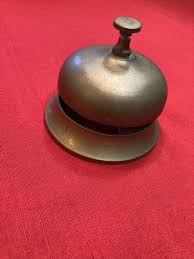 Vintage Solid Brass Desk Top Tap Bell. Front Desk. | eBay