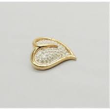 Vintage Signed Panetta Pave Clear Rhinestone Heart Brooch / Pendant | Chairish