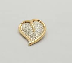 Vintage Signed Panetta Pave Clear Rhinestone Heart Brooch / Pendant | eBay Australia