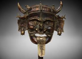 Exotic India Yamantaka Bronze Mask (tibetan Buddhist Deity ...