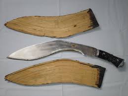 VINTAGE KuKri Gurkha Fighting Knife and Sheath India Dagger ...