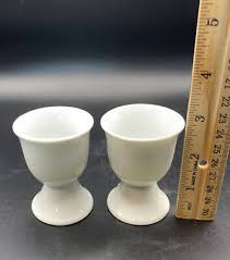 Vintage White Porcelain Set of 2!Double Egg Cups Excellent ...