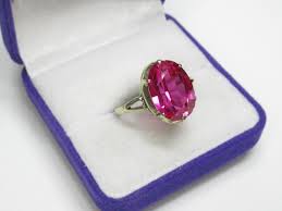 Vintage Soviet Sterling Silver 875 Ring Ruby , Women's ...