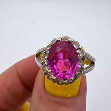 Elegant Vintage Sterling Silver 925 Women's Jewelry Ring ...