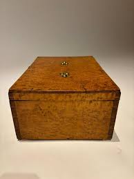19th Century American Birds Eye Maple Wood Box For Sale at ...