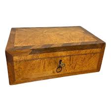 19th Century Regency Elm Wood And Rosewood Box | Chairish