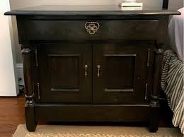 Bausman & Company English Nightstand With Inlaid Plank Top ...