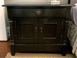 Bausman & Company English Nightstand With Inlaid Plank Top ...