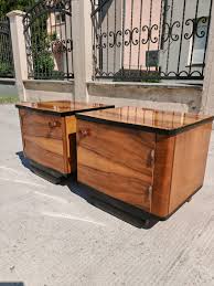 Pair 1950s Scandinavian Nightstands: Mid-century Modern Bedside Tables - Etsy