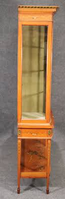 Fine Satinwood Paint Decorated English Adams Vitrine China ...