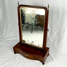 Georgian mahogany serpentine toilet mirror | Also Antiques