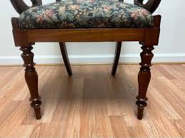 Early 20th Century Antique Mahogany Upholstered Armchair | Chairish