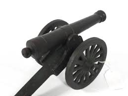 Sold at Auction: Cast iron cannon