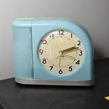 Vintage Baby Blue Moonbeam Art Deco Alarm Clock by Big Ben ...