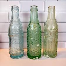 Antique Green Glass Soda Bottles, Cairo Illinois Misprint - Etsy ...