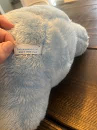 Vintage Baby Blue Plush Teddy Bear Stuffed Animal - Etsy